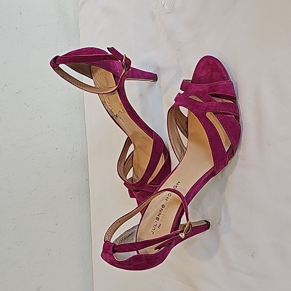 Julianne Hough, Pink high heels, Ankle-Strap, Size 8.5. Leather Suede upper - Picture 10 of 16